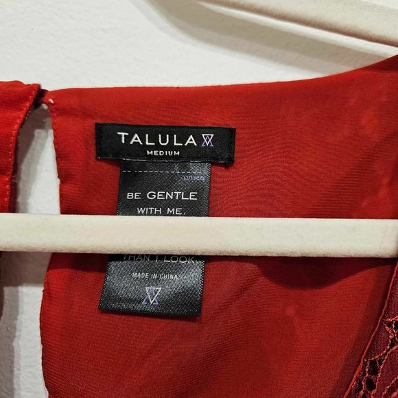 Red Lace Talula Mini Dress - Picture 3 of 3